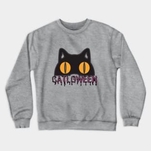 CATLOWEEN Design A Funny Gifts For Halloween Party! Crewneck Sweatshirt